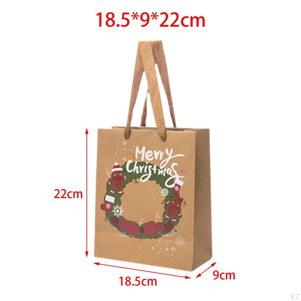 3 Paper Christmas Favor Bags Bag Decorations