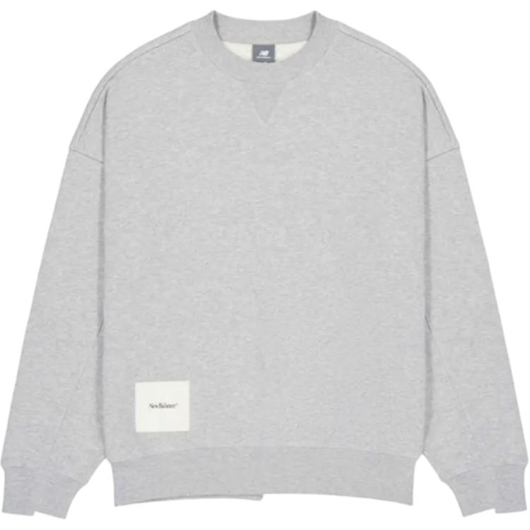 New Balance NB Grey SS25 Sweatshirt Men s Light Gray NCF19321-MGR XXL