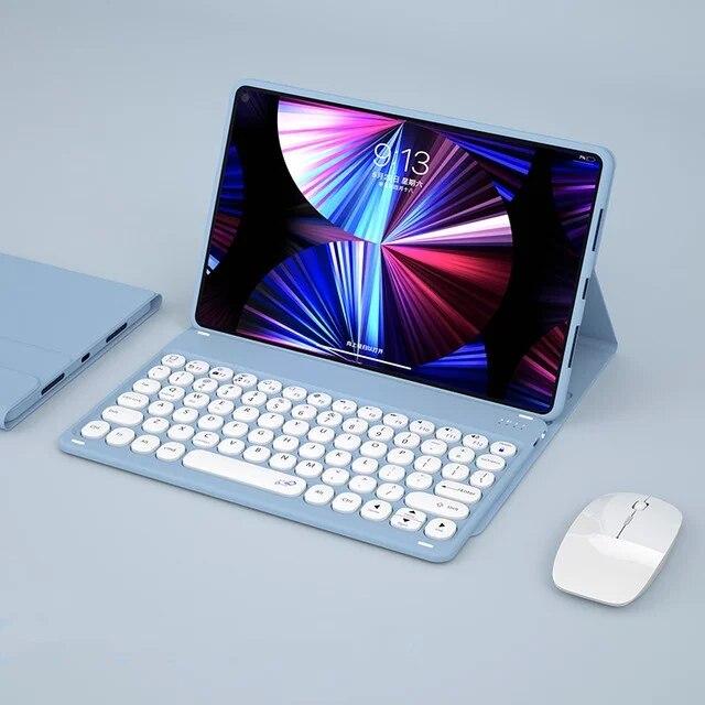 

Кожаный чехол для клавиатуры Lenovo Tab M11 P12 12,7 дюймов 2023 M10 Plus 3rd 10,6 Pro 11,2 2nd Plus 11,5 P11 Pro 11,5 Plus 11, чехол с Bluetooth-клавиатурой Tab M11 2024 фиолетовый