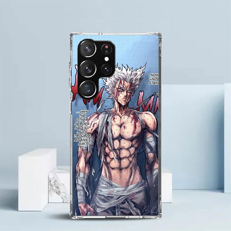 One P-Punch-Man Garou Soft Cover for Samsung Galaxy S25 Edge S26 S24 S23 Ultra Phone Case S22 S21 Plus S20 FE Print Pattern Shel