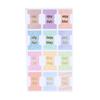 10 Sheet Index Label Paster Bookmark Stickers Easy Read Book Tabs Gold Stamping Tabs for Office School Notbook Journal Study Reading