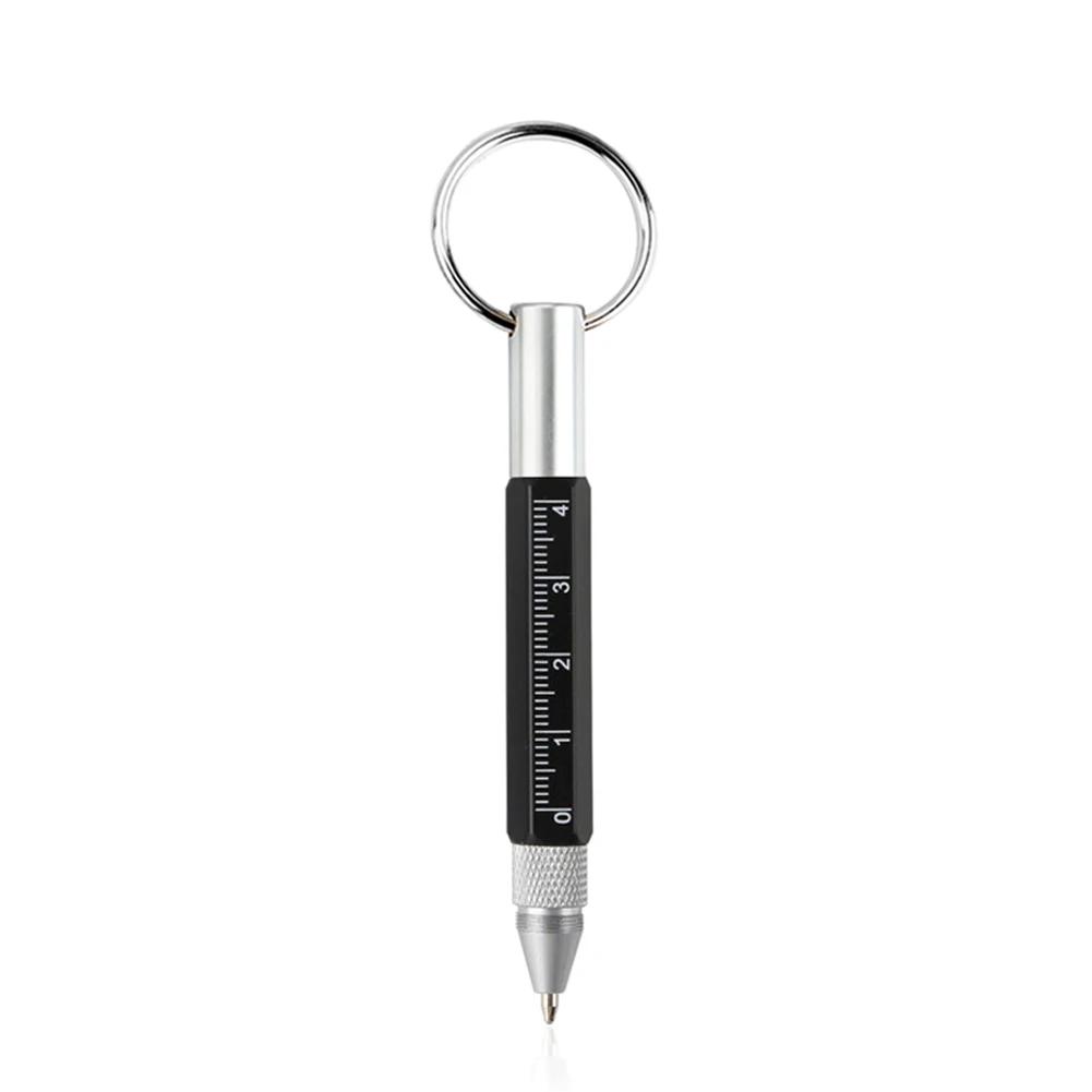 Mini Multifunction Ballpoint Pen Stylus 6 In 1 Metal Screwdriver Touch Screen Tool Pen Small Scale Keychain Pens Gift Accessory
