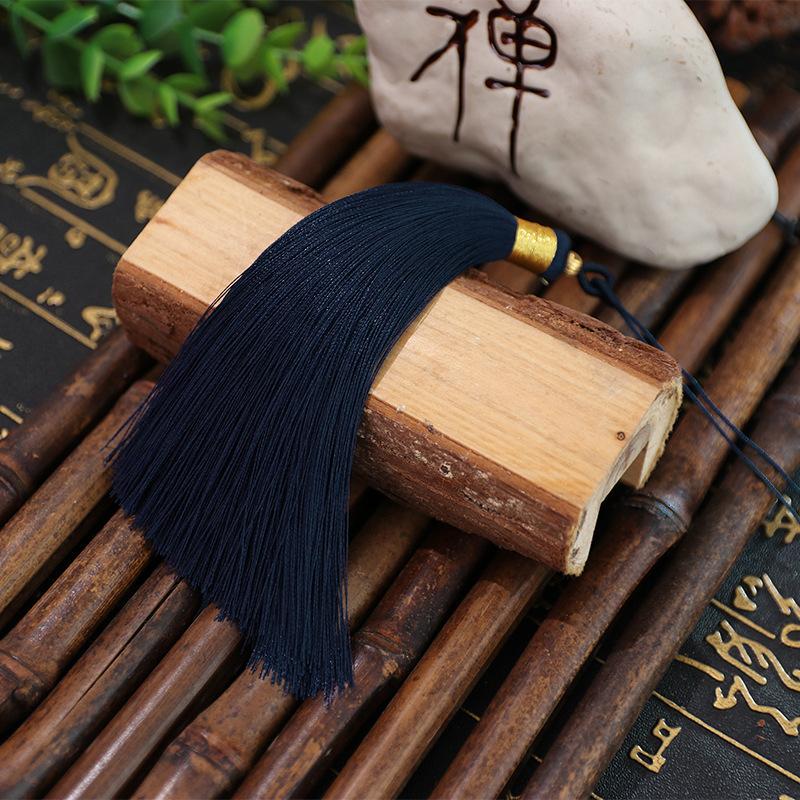 Tassel 13Cm Double Pull Circle Around Gold Thread Tassel, Polyester Tassel Ears, Fan Pendant Pendant Tassel Accessories, Tassel