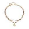 Fashion Cross-Border Sold Jewelry Men Summer Coconut Shell Wooden Bead SUNFLOWER Necklace Minority All-Match Hip Hop Cool Necklace