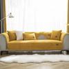 Winter New Solid Color Thickened Fleece Sofa Slipcover Modern Simple Anti Slip Cushion Cover