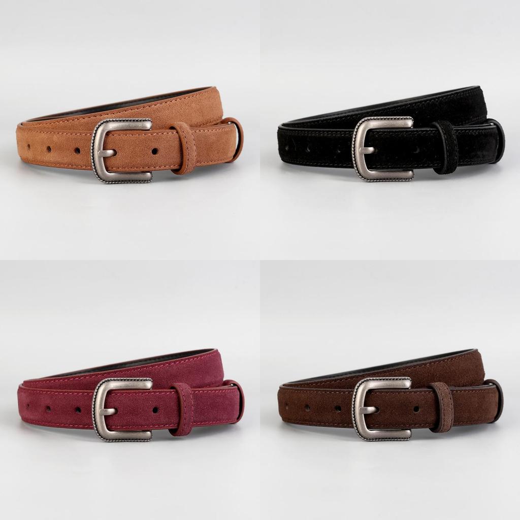 Leather Belt Women Cowhide Casual Dress Belt For Work And Daily Wear