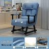 Movable Recliner Sofa Bed: Foldable Office Lunch Break Chair with Wheels for Home or Dorm Use