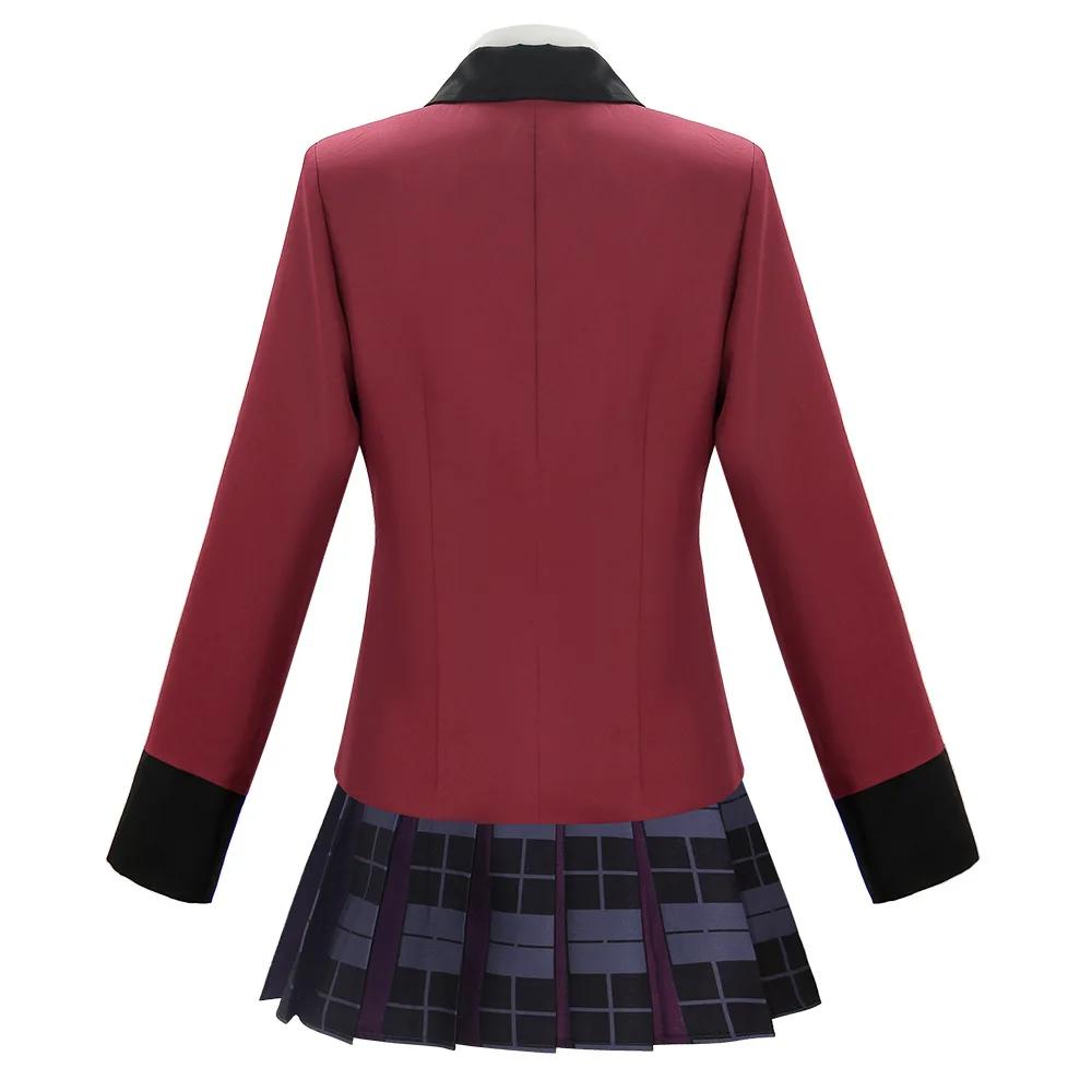 Kakegurui Yumeko Jabami Cosplay Costume Women's Anime School Uniform Outfit Fancy Dress Party Role Play Game Halloween Costumes