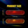 2-8PC For 90-05 Mazda Miata MX-5 Amber Red Front Rear Side Marker Light Housings