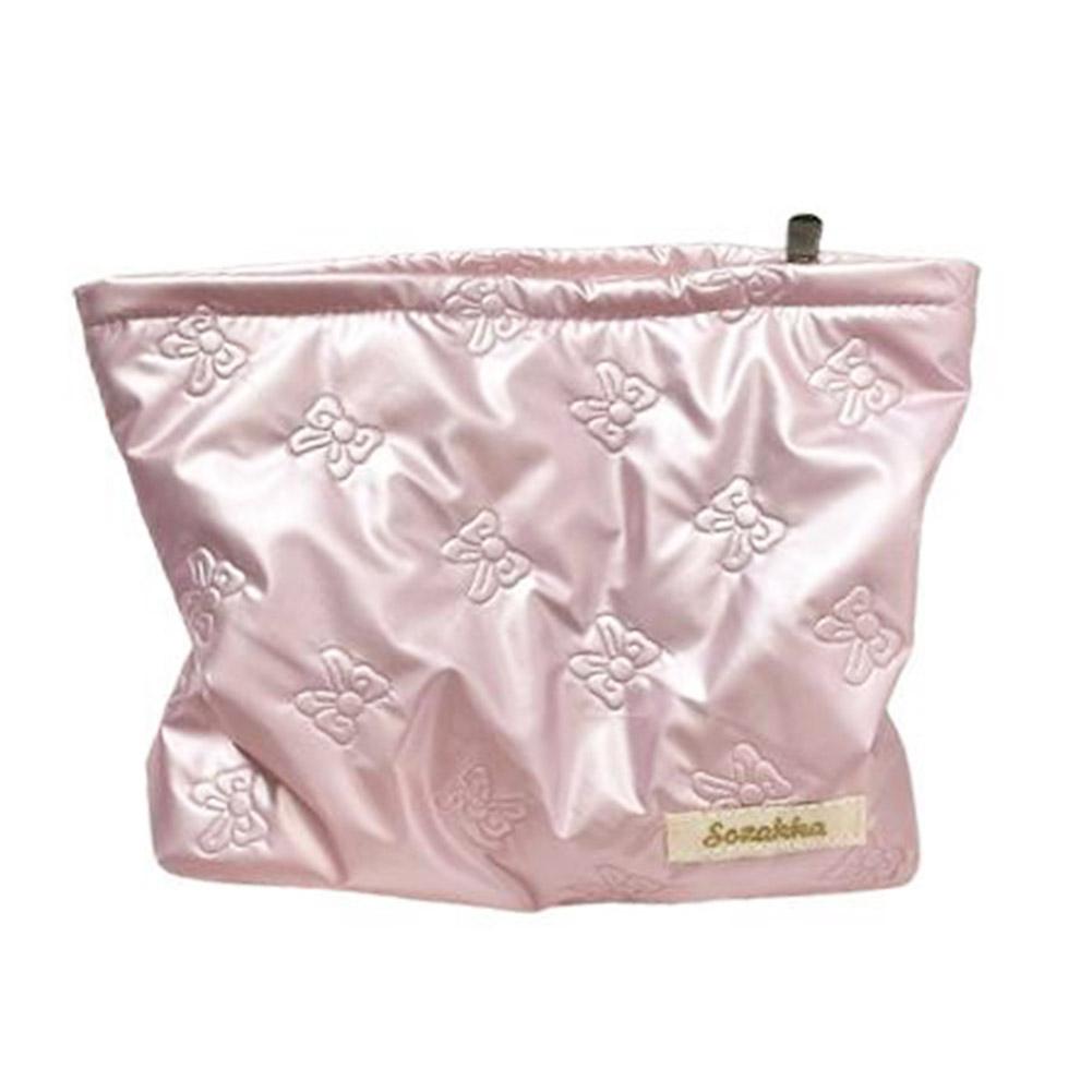 

Стеганая косметичка с принтом банта, ручная, из ПУ, в корейском стиле, сумка для макияжа, сумочка, косметички, многофункциональная сумка для хранения