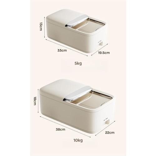 Ladfrol Rice Container, Drawer-Style Rice Container, Airtight Food Container, Rice Storage Box, Rice Storage Container, Multi-Grain Storage Box, Suita