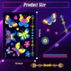 TecoKart® Waterproof & Long-Lasting Temporary Tattoo | Safe & Realistic Tattoo Sticker with Vibrant Designs | 12-Pack Neon Glow Stickers Glow In the
