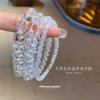 White Crystal Beaded Bracelet New Chinese Personality Bracelet Fashion Versatile Bracelet Niche High-end Jewelry Women's Wholesale