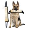 Dog Molar Toy with 2 Handles Tossing Teething Game Toy Reflective Pillow