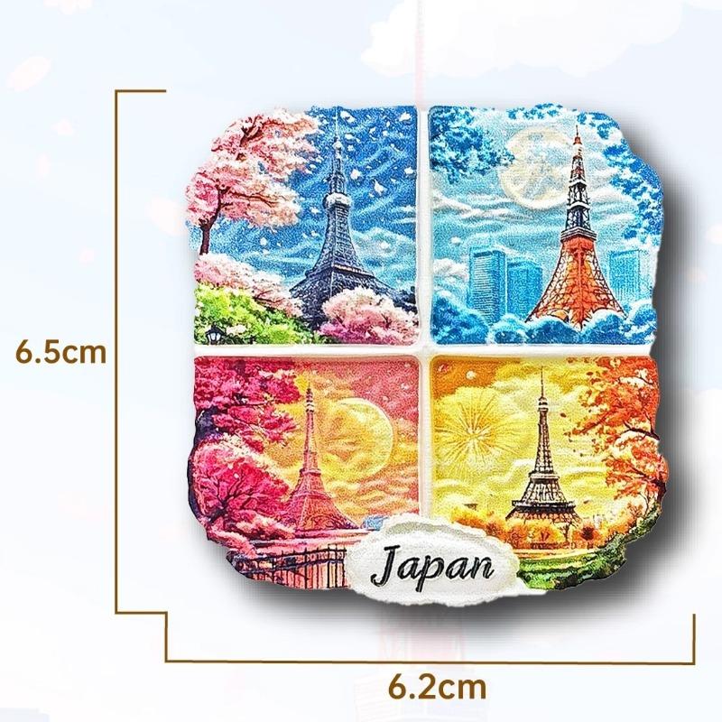 

Japan Refrigerator Magnets Tokyo Travel Souvenirs Mount Fuji Hokkaido Sapporo Fridge Stickers Birthday Gifts