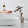 Basin Faucet Nickel Waterfall Faucet Brass Brushed Gold Bathroom Faucet Bathroom Basin Faucet Mixer Tap Hot and Cold Sink Faucet