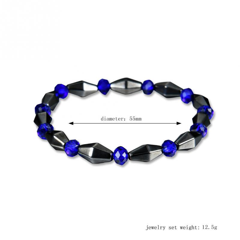 Women Men Magnetic Healing Tiger Eye Arthritis Hematite Bracelet Beaded