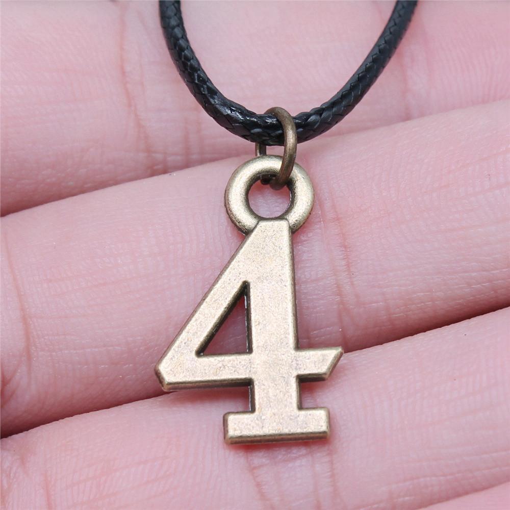Number Tags Necklace Leather Chain 45cm Women Jewelry Evening Bohemian For You