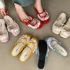 Hot Selling 2025 New Summer Fashion Lace Mules Women Slippers Casual Dress French style Singbacks Slides Ladies Slip On Shoes