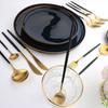 1 Pcs Matte Black Gold Dinnerware Stainless Steel Cutlery Home Dessert Fork Spoon Knife Dinner Silverware Flatware