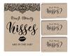 Inkdotpot How Many Kisses In The Jar White Victorian Black Lace Kraft Bridal Shower Game 1 Sign   30