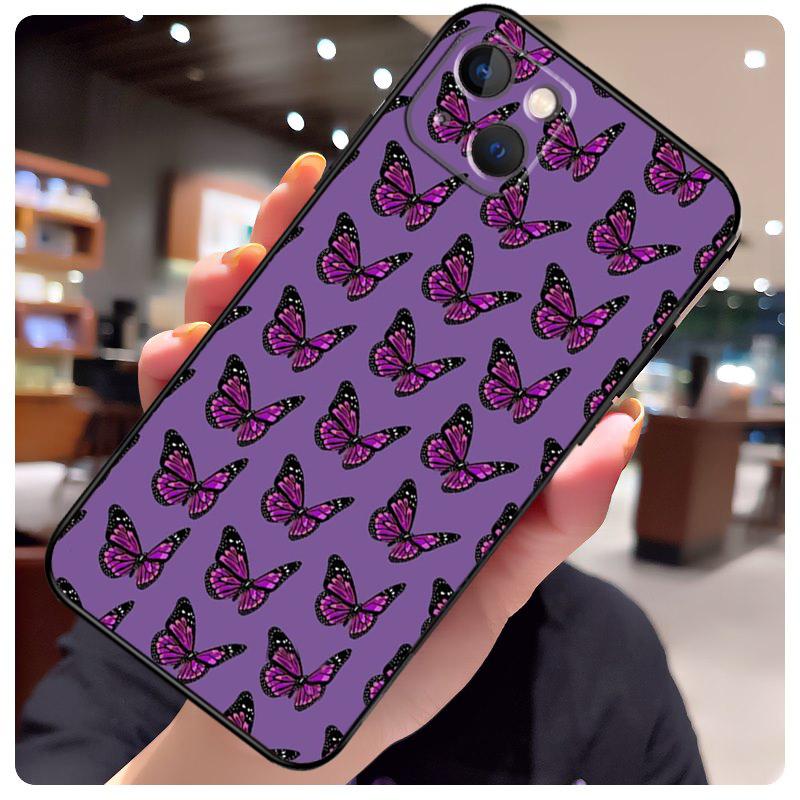 Luxury Butterfly Case For iPhone 16 Pro Max 14 13 12 11 15 17 Pro Max mini 15 16 Plus 16e 17 Air Phone Cover