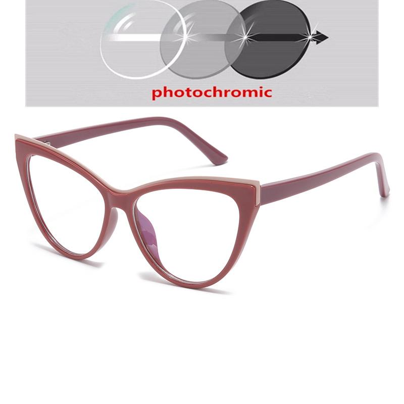Spring Hinge Women Cat Eye Prescription Glasses For The Nearsighted Anti Blue Rays Myopia Spectacles Power 0 -0.5 -0.75 To -6.0
