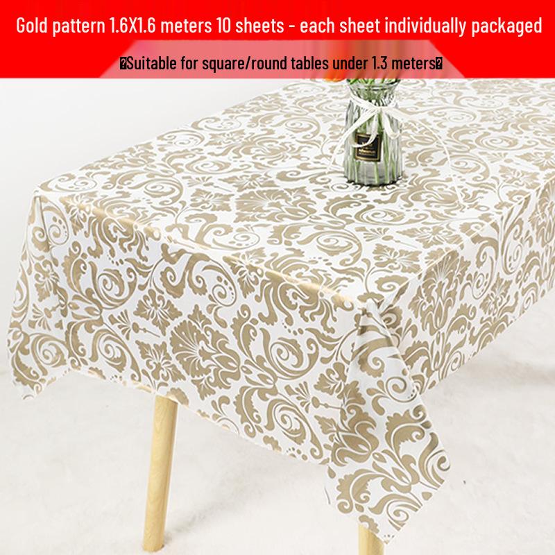 Waterproof Floral Print Tablecloth - Fresh, Rectangular Disposable Cover for Kindergarten Parties