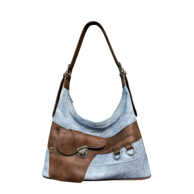 

Cultivator Retro Contrast Color Casual Shoulder Crossbody Bag Blue-Brown (In Stock)