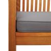 5 piece garden dining set with cushions solid acacia wood