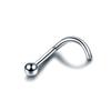 10 Stück/Los G23 Titan Nasenstecker Piercing Kristall Nasenschraube Flache CZ Nasenflügel Ohrringe Piercing Nase Schmuck Nasenringe 20G 18G