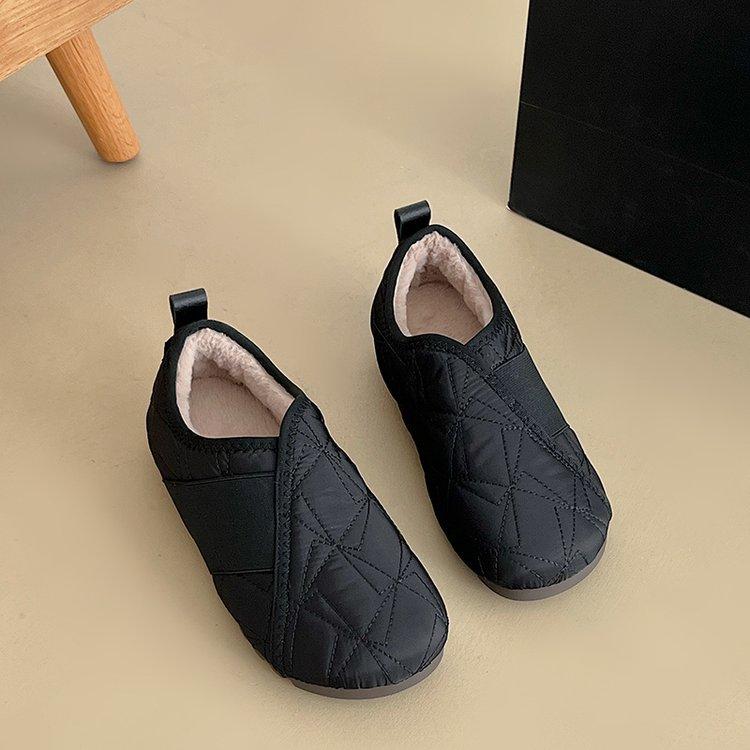 Snow boots women's 2025 new cotton shoes winter piled thickened women's shoes waterproof Northeast comfortable bread shoes tide