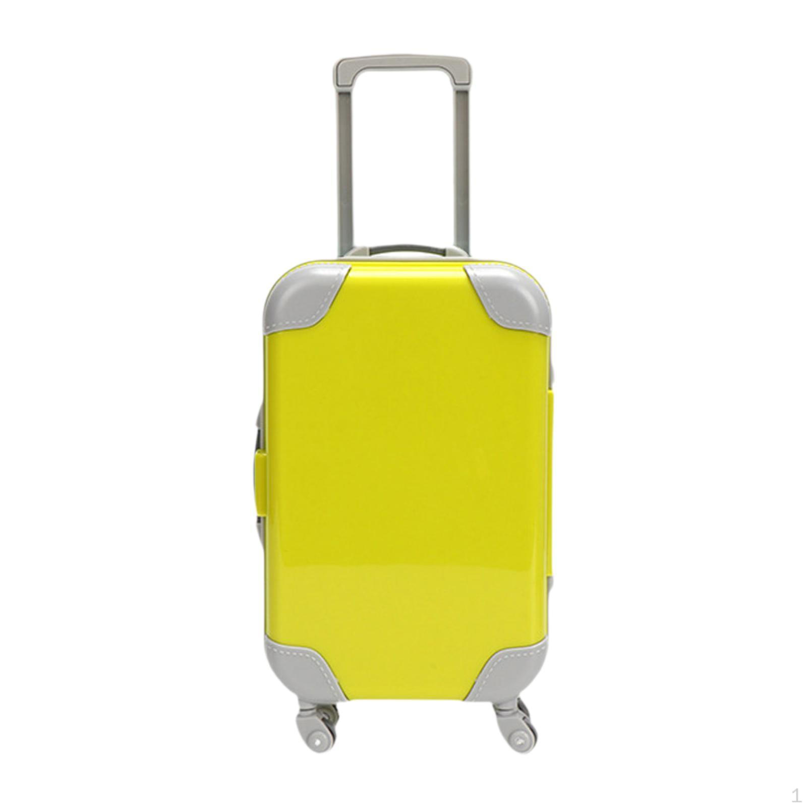 

Compact Doll Accessory Case, Miniature Luggage for Dress Up Fun жовтий