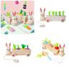 Wooden Rabbit And Carrot Play Set For Kids Encouraging Interactive Learning And Parent Child Bonding
