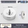 Invisible No-Drill Retractable Clothesline - Indoor/Outdoor, Stainless Steel & Nylon Drying Rope.