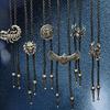 Men's Cowboy Bolo Tie Vintage Western Accessory Metal Scorpion Animal Pendant Adjustable Leather Cord Necktie Necklace