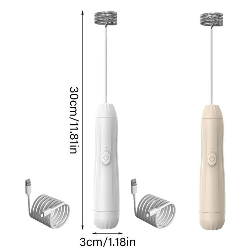 Electric Handheld Blenders Eggs Beater Rechargeable Milk Frothers Portable Eggs Whisk Drink Making Tool Enduring