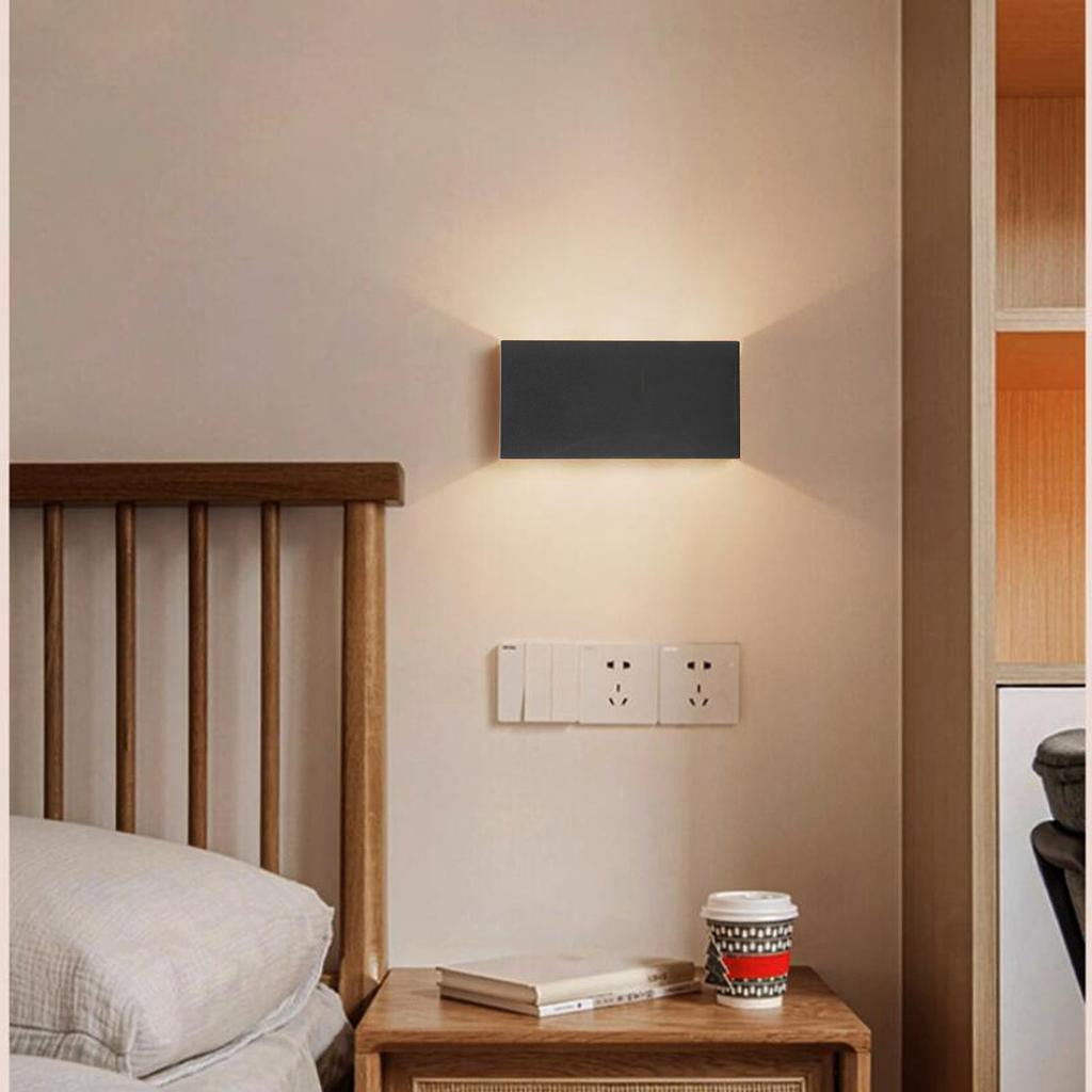 LED Wall Lamp Stepless Dimming Rechargeable Magnetic Adhesive Up Down Lighting Wall Light for Living Room Hallway