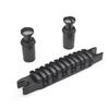 Split Guitar Bridge Tailpiece Electric Guitar Bridge String Space 52MM-10.4x5 Top Hanging String Individual Saddles