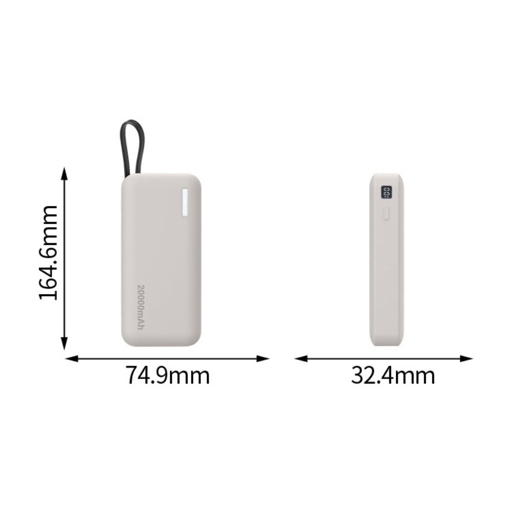 Shockproof Silicone Case Dustproof Soft Protective Case Solid Color Portable for CUKTECH CP25 20000mAh Power Bank 55W
