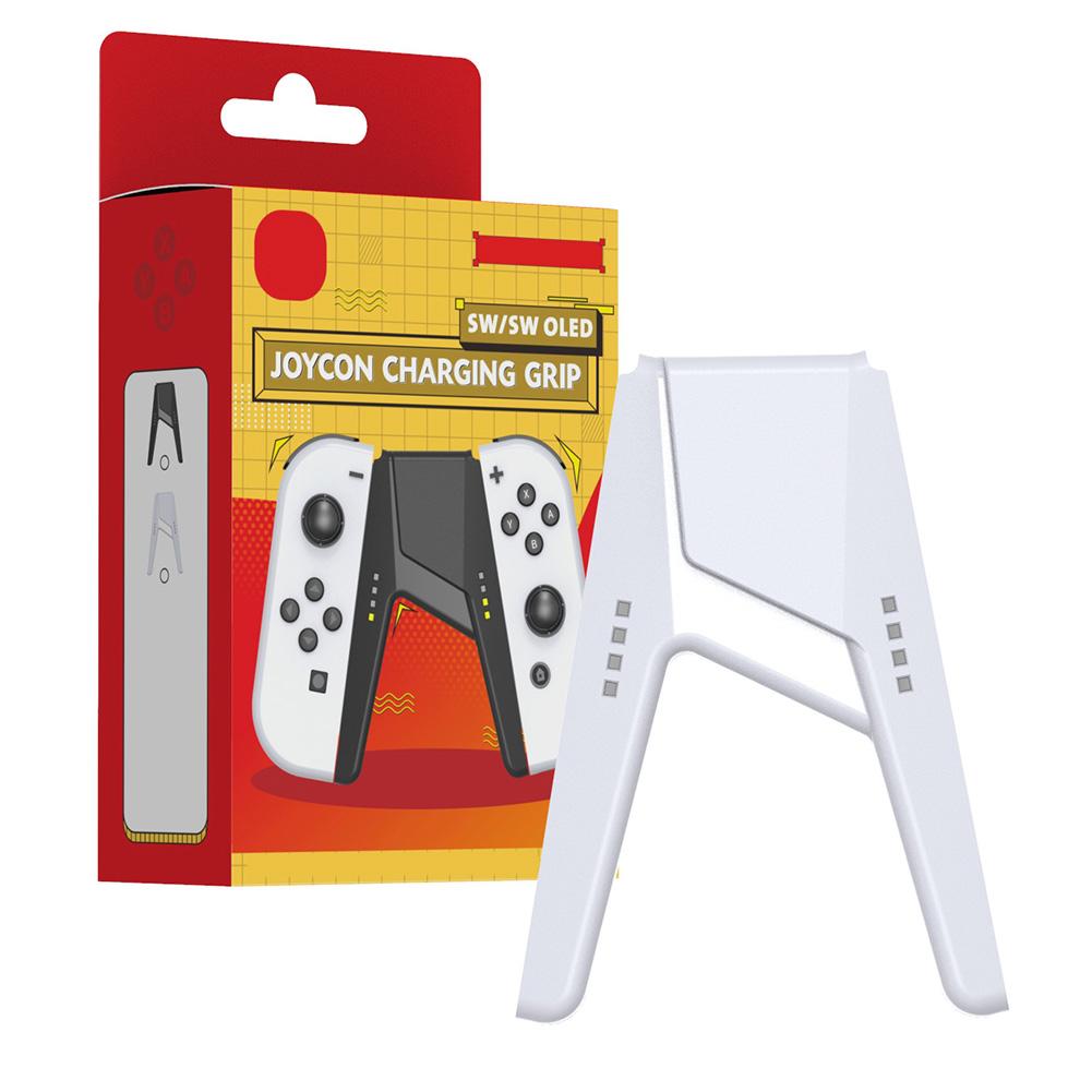 Game Controller Left & Right Charging Dock Grip Handle For Nintendo Switch/Switch OLED Joy-con V-Shaped Gamepad Charger Stand