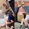 Genuine leather~ thick-soled heightening casual velvet inner board shoes for women in autumn and winter
