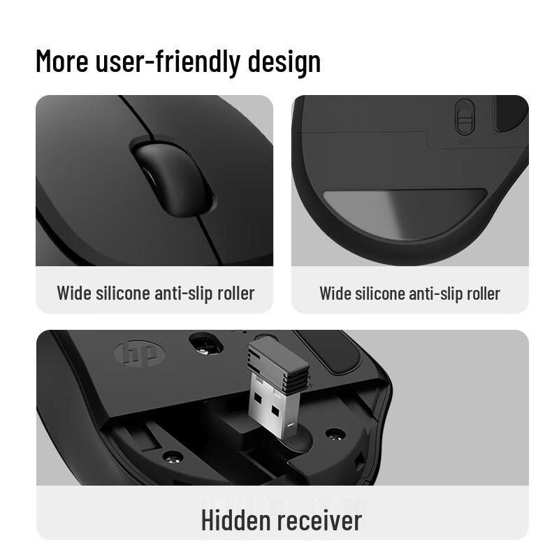 HP Professor SE Ergonomic Dual-Mode Wireless Mouse