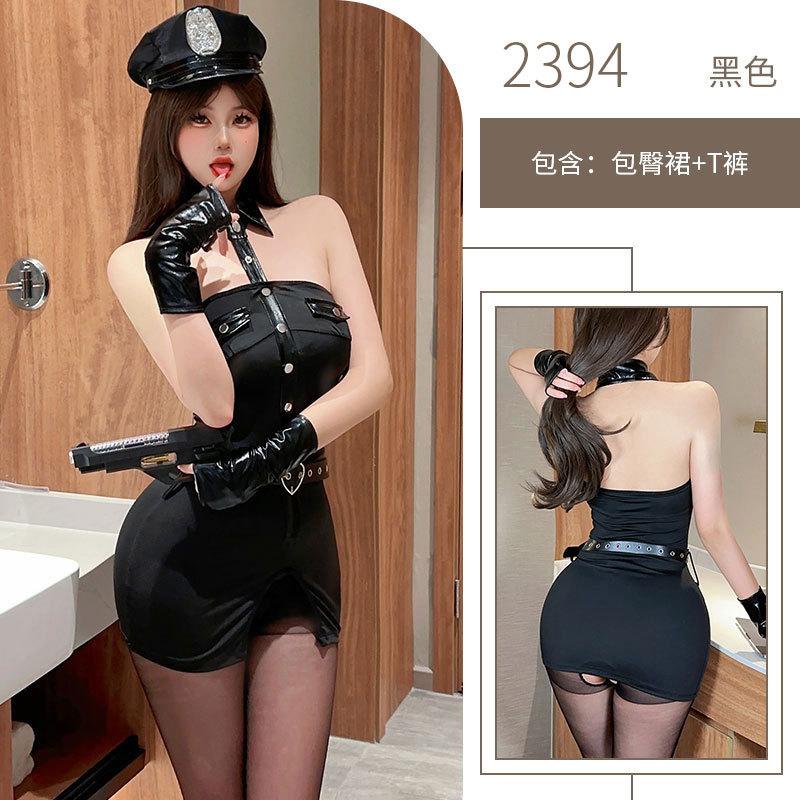 Sex Underwear Nightclub Hot Professional Uniform Hanging Neck Tight Hip Wrap To Avoid the Temptation of Pure Desire Sex Uniform