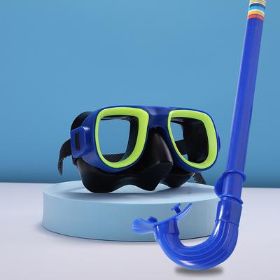 Children Diving Goggles Snorkel Set Swimming Large Frame Snorkeling Equipment Hd Diving Goggles