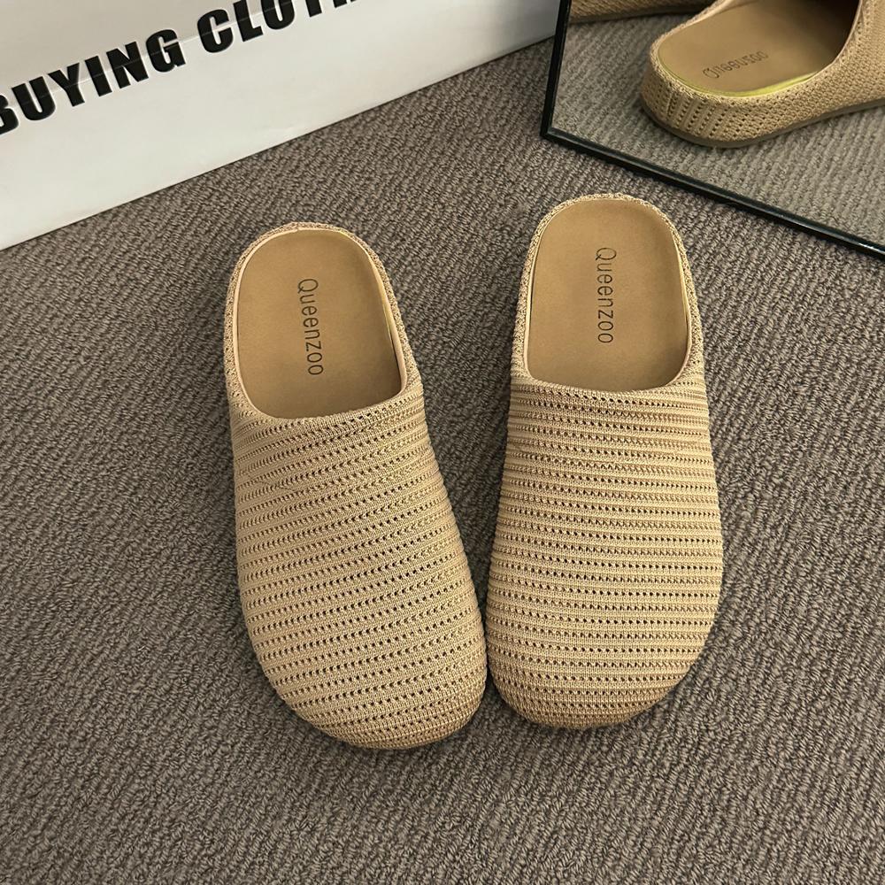 2025 New Fashion Summer Women Shoes Breatherable Ladies Sandals Light Soft Comfortable Flats Shoes Outdoor Daily Slippers
