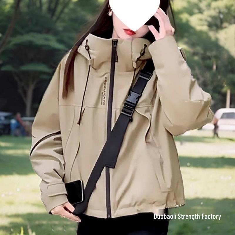 Women's European-Style Casual Hooded Windbreaker Baseball Jacket – Autumn Fashion Sports Coat