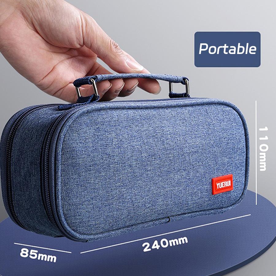 Portable Large Capacity Pencil Case Upper Pen Box Multifunctional Stationery Bag Boy Back To School Office Supplies Stationery
