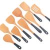 Multi Function Non Stick Wooden Turners Ladle Household Non-slip Stir-fry Utensils for Kitchen Long Handled Eco Cooking Gadgets