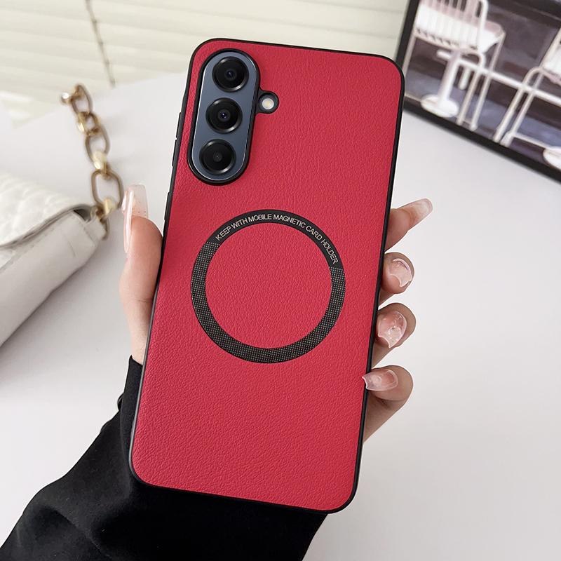 PU Leather Wireless Charging For Magnetic Case For Samsung Galaxy A6 A16 A36 G Soft Back Cover